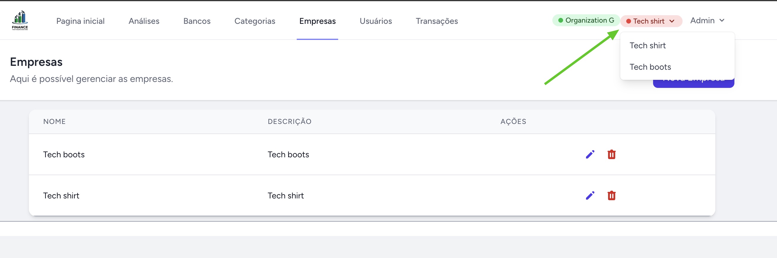Gestão Multi-Empresa